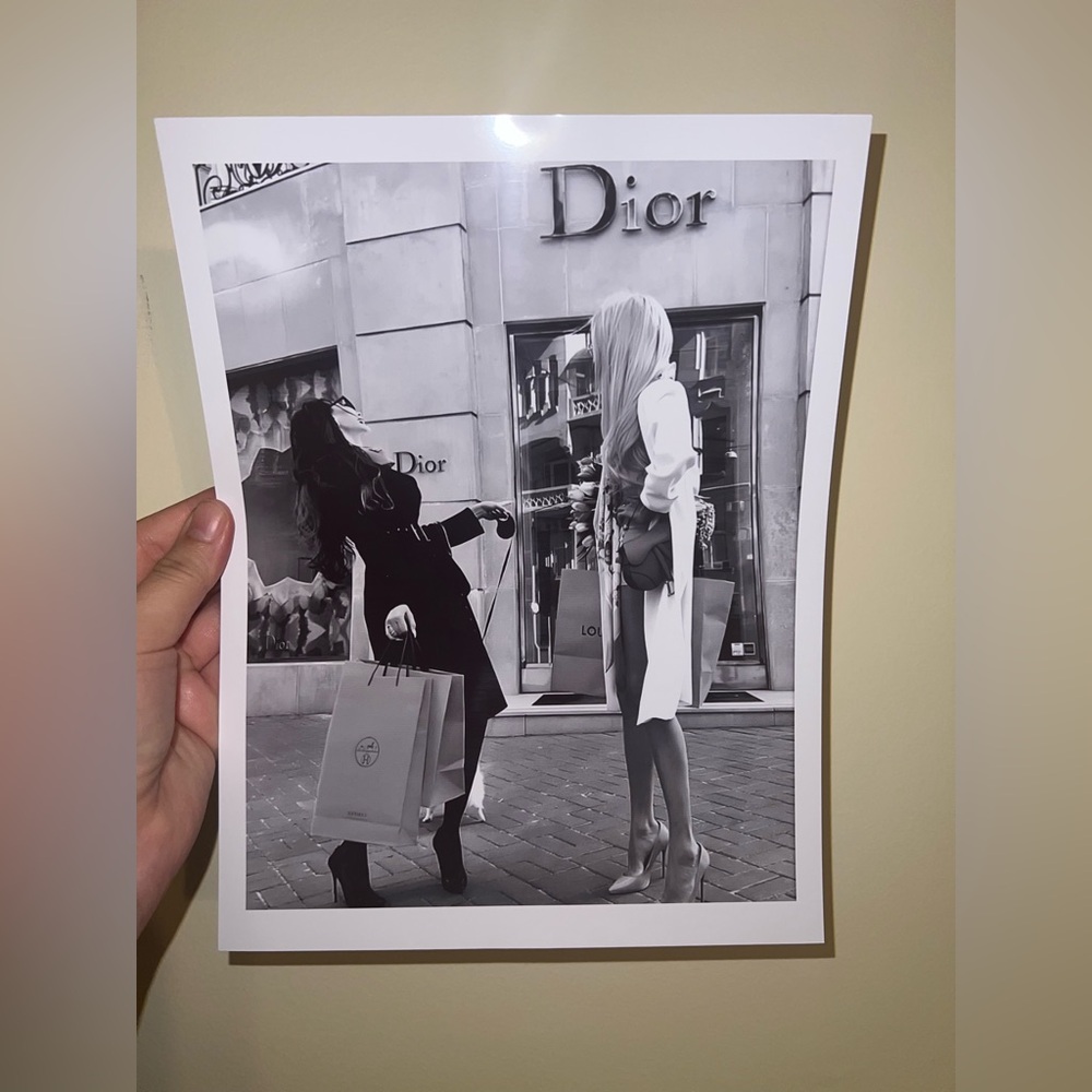 Black and white 8.5x11 Print (#393)